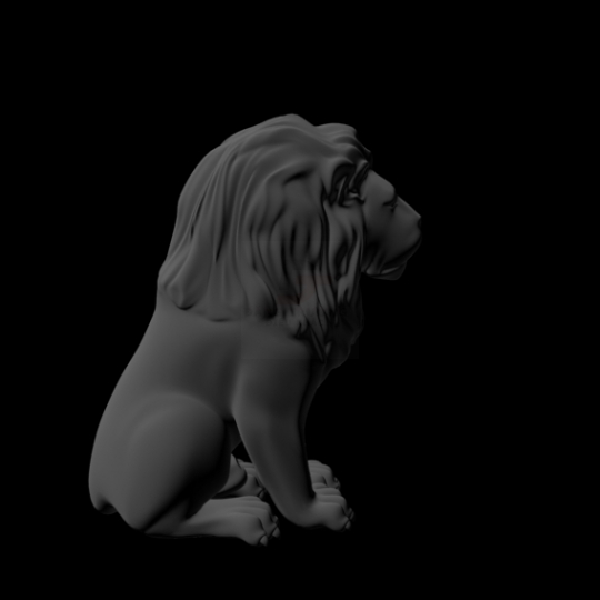 mô hình tượng sư tử 2